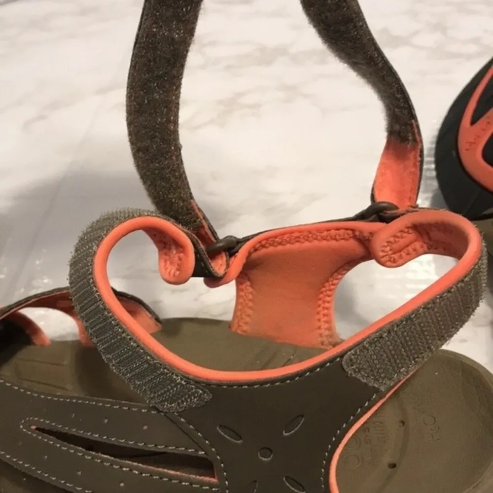 ABEO Equinox Water Sandals Brown/Melon size 10n ladies outdoors hiking - Image 11