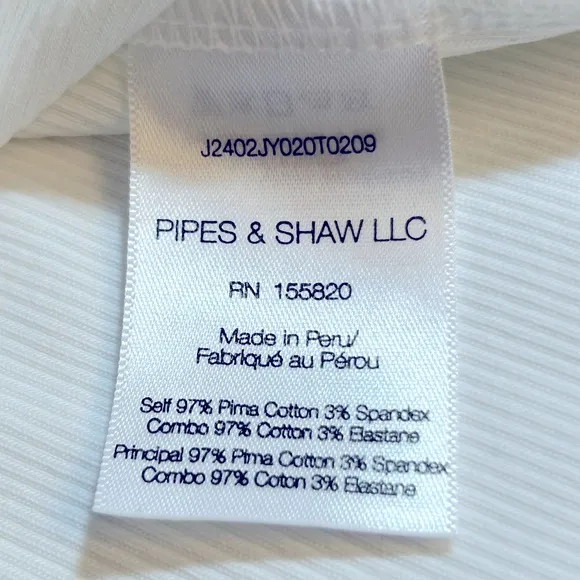 Veronica Beard Donovan‎ Ribbed Puff Sleeve White Top Size L - Image 11