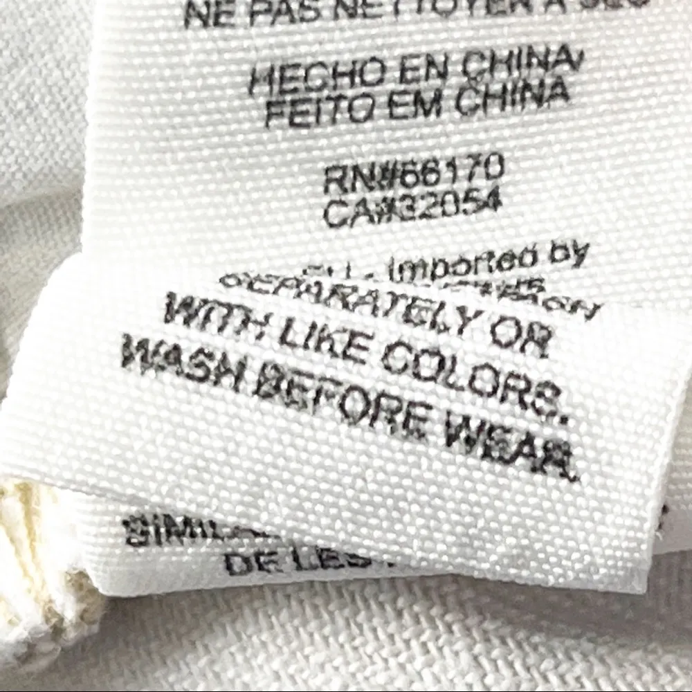 FREE PEOPLE 100% Cotton Off White Frayed Hem Jean Shorts, Size 25 - Image 10