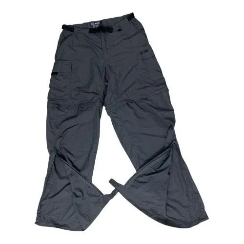 REI UPF 50+ Women Grey Convertible Cargo Pants Size 8 Belted Zipper Leg Outdoor Gray - Image 9