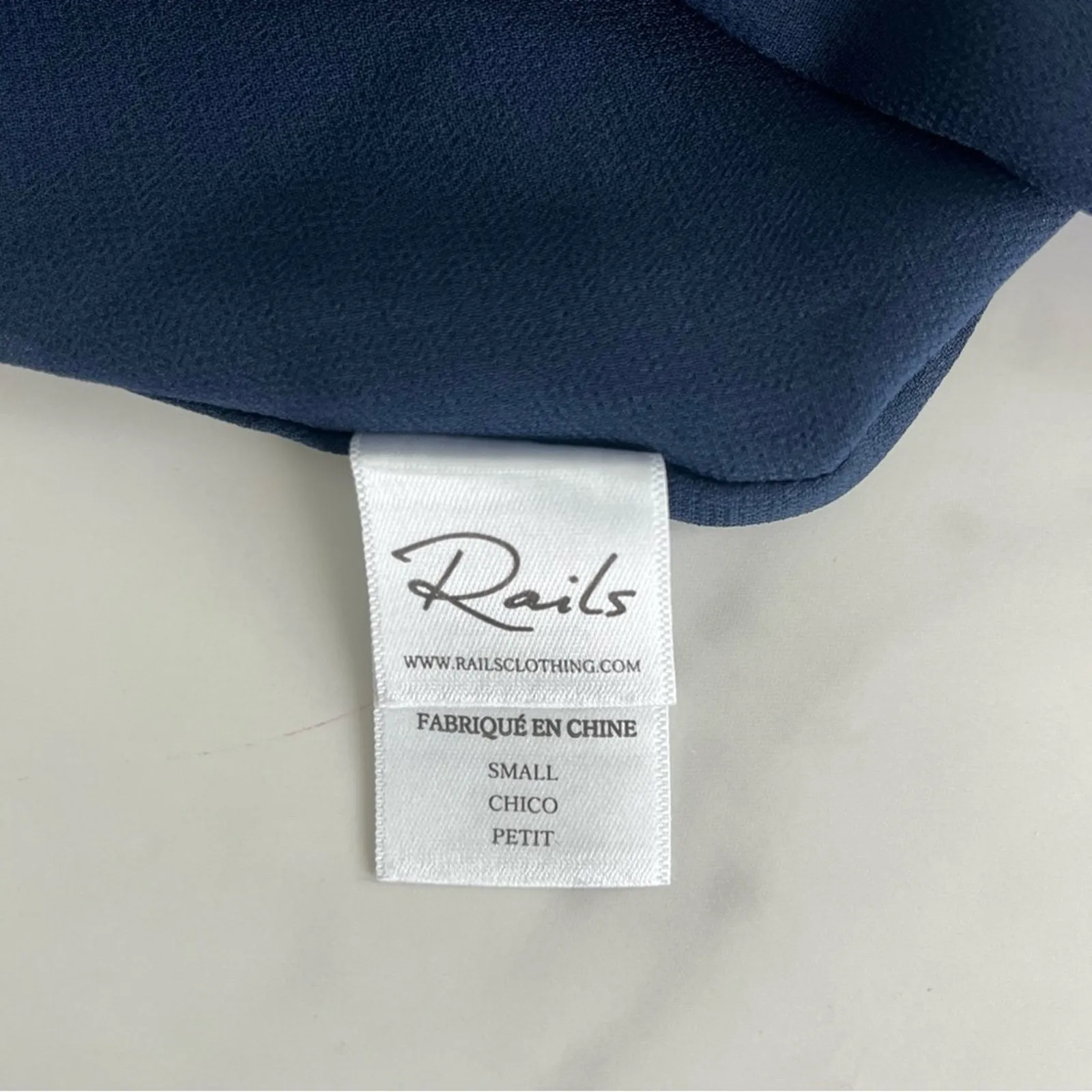 Rails Brenna mini dress Polka dot navy cottage core fit and flare Sz Small - Image 11
