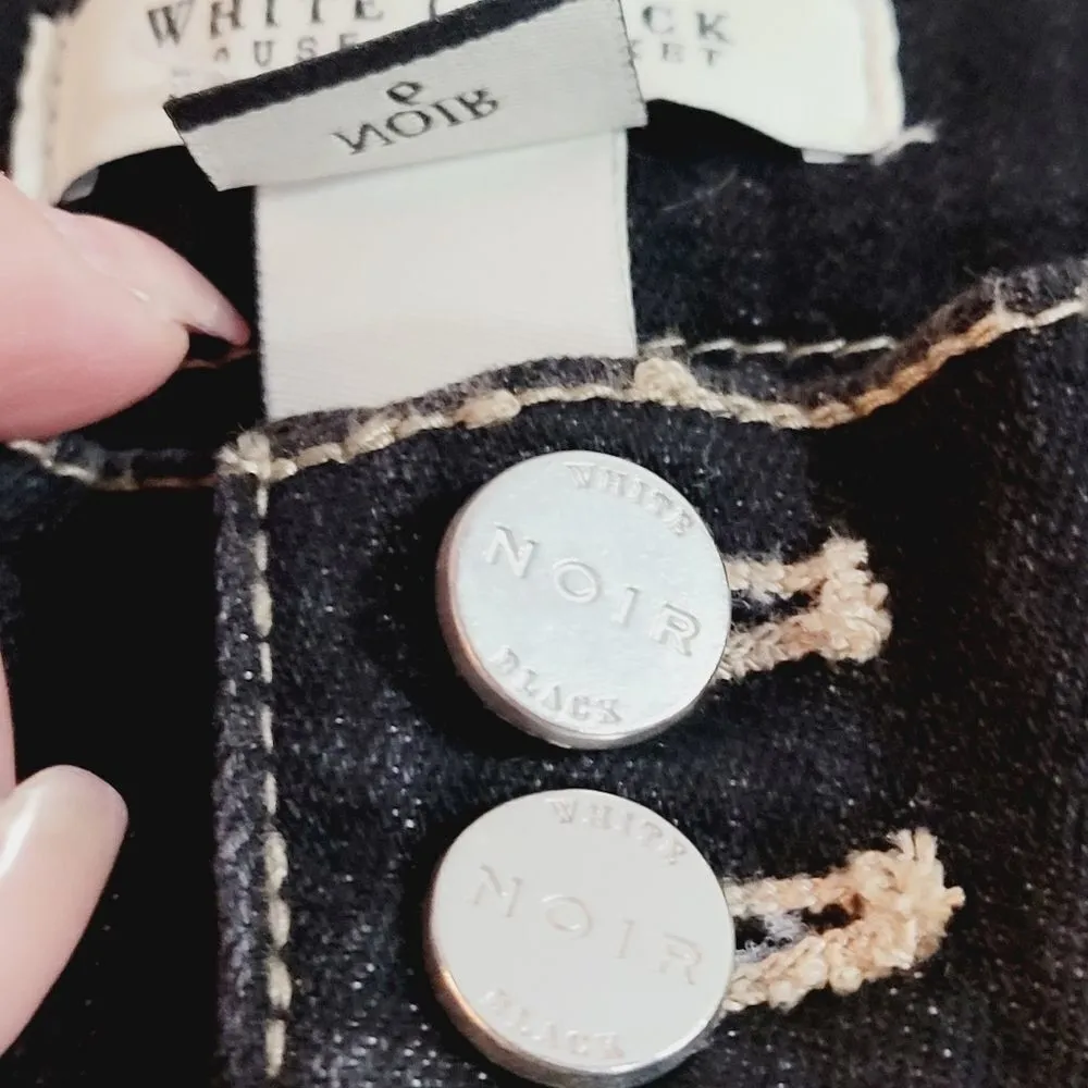 𝅺White House Black Market Black Pedal Pushers Capri's Size:6 - Image 11