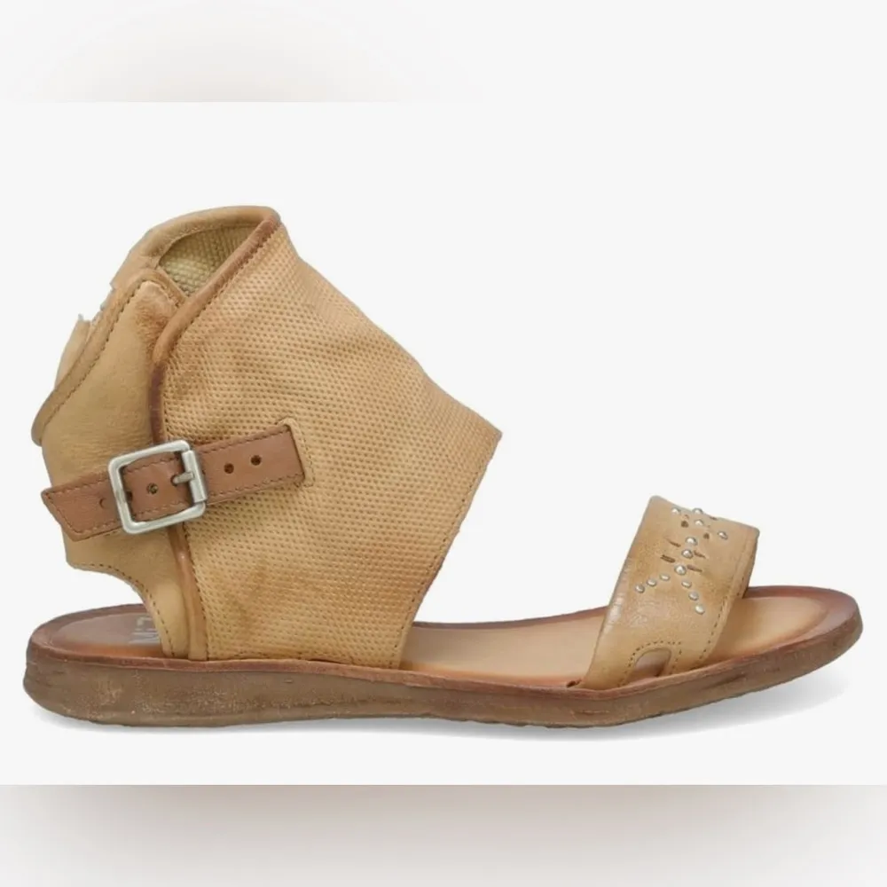 Miz Mooz Women’s Forge Leather Studded Gladiator Sandals in Stone Size 38 - Image 2