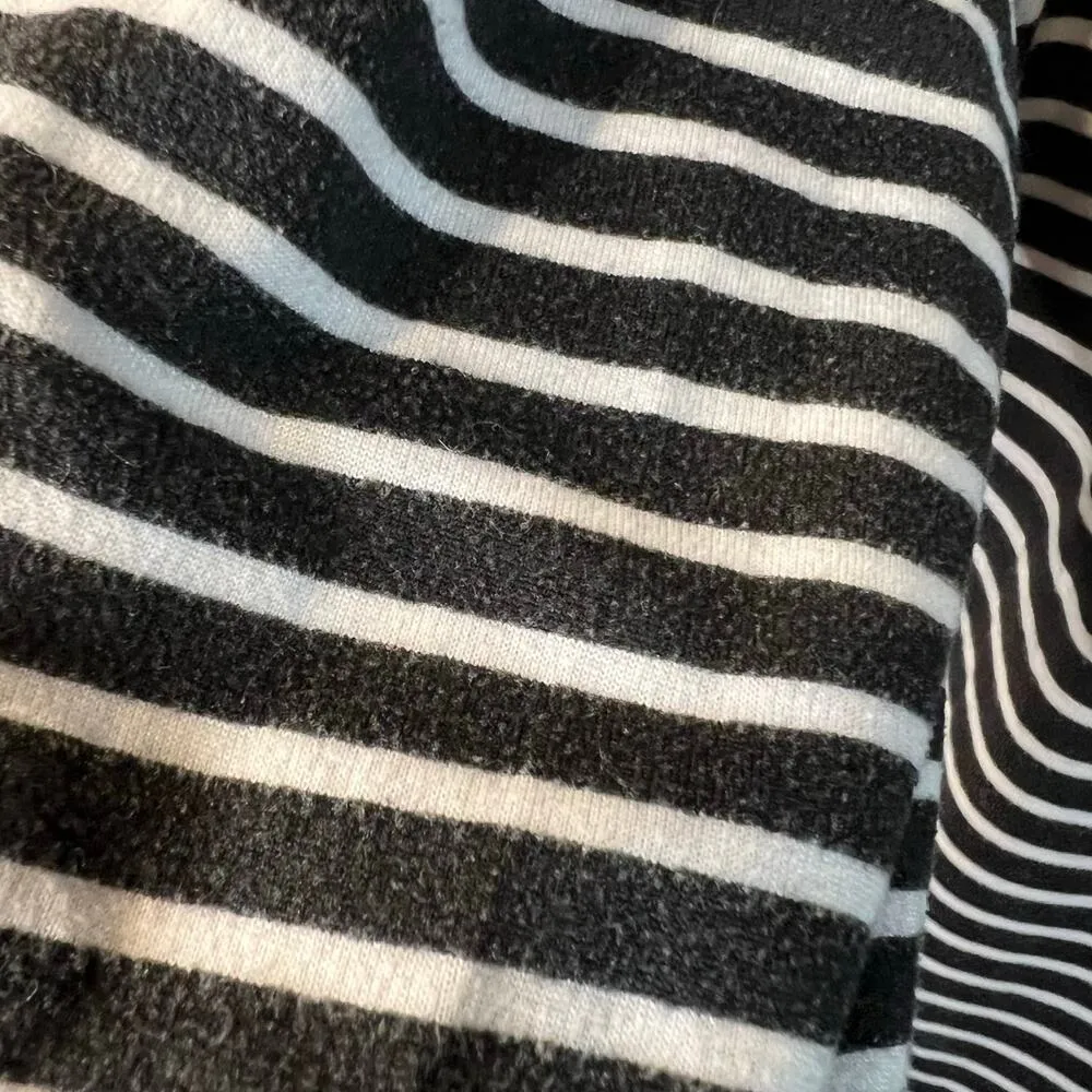 Nicole Miller Women's Striped Casual Dress Size M - Image 4