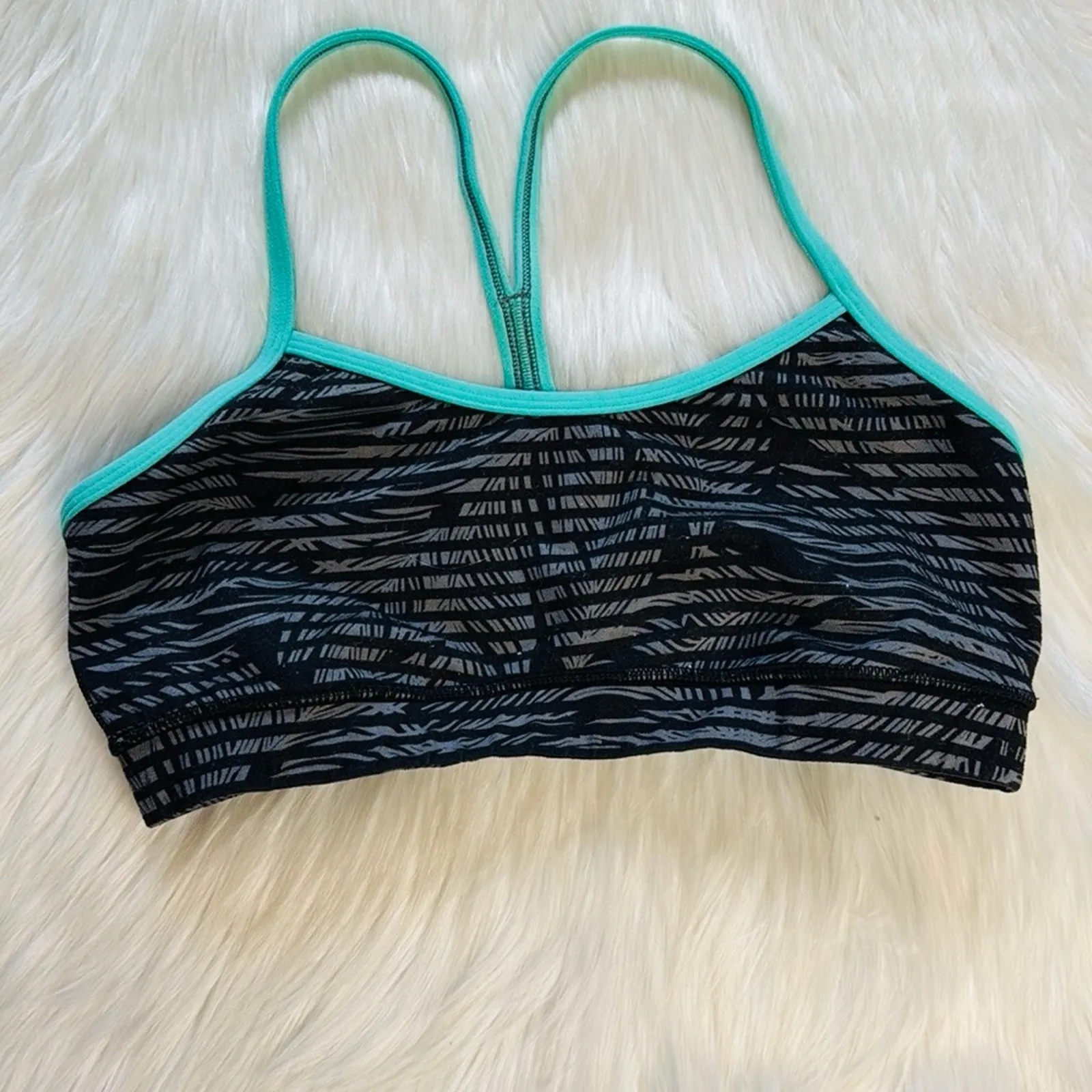 Lululemon Slate Black Bali Breeze Flow Y Bra - Image 2