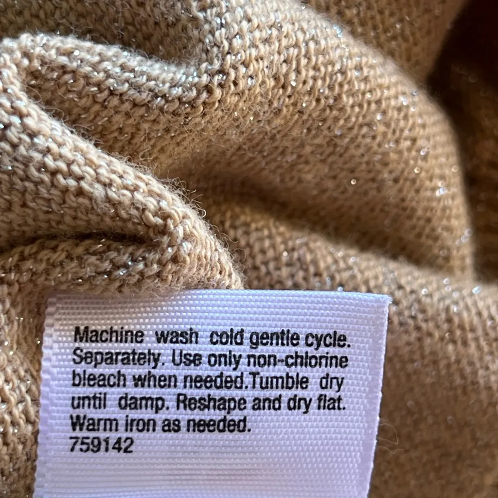 ANA GOLD GLITTER‎ SWEATER (L) - Image 5