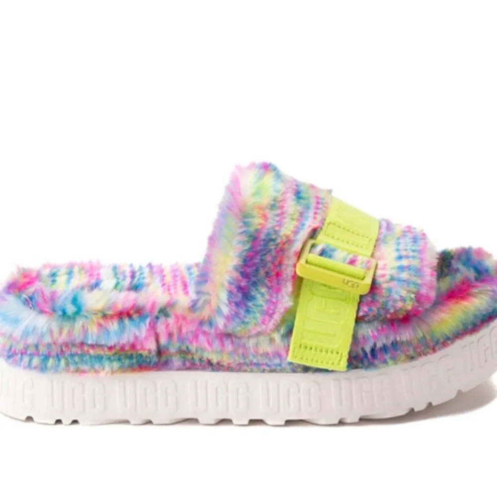 UGG Fluffita Pixelate Slide Sandal - Multicolor sz 6 New - Image 5