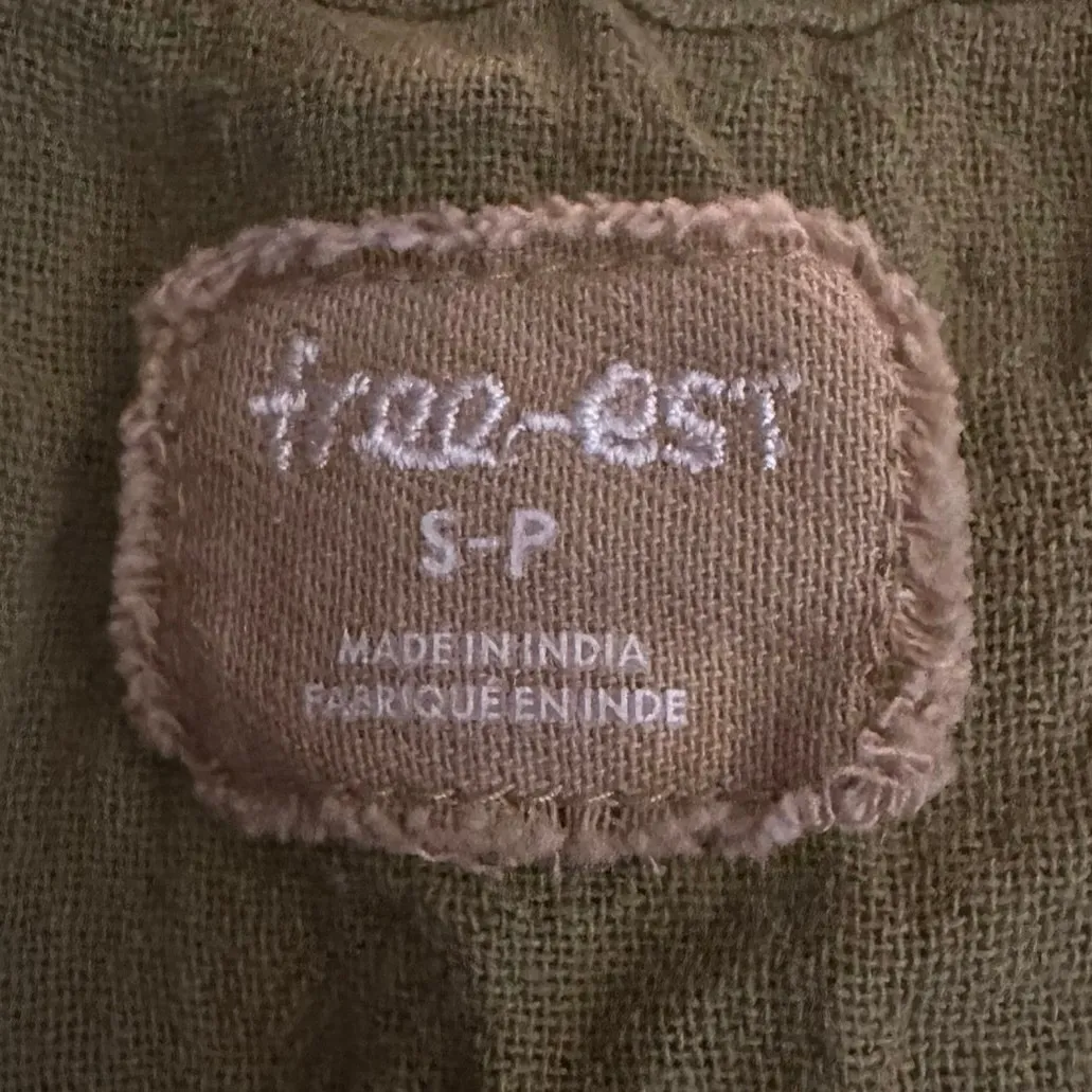 Free People Bohemian Witchy Ethereal Maxi Dress Green Moss Size Small NWT - Image 10