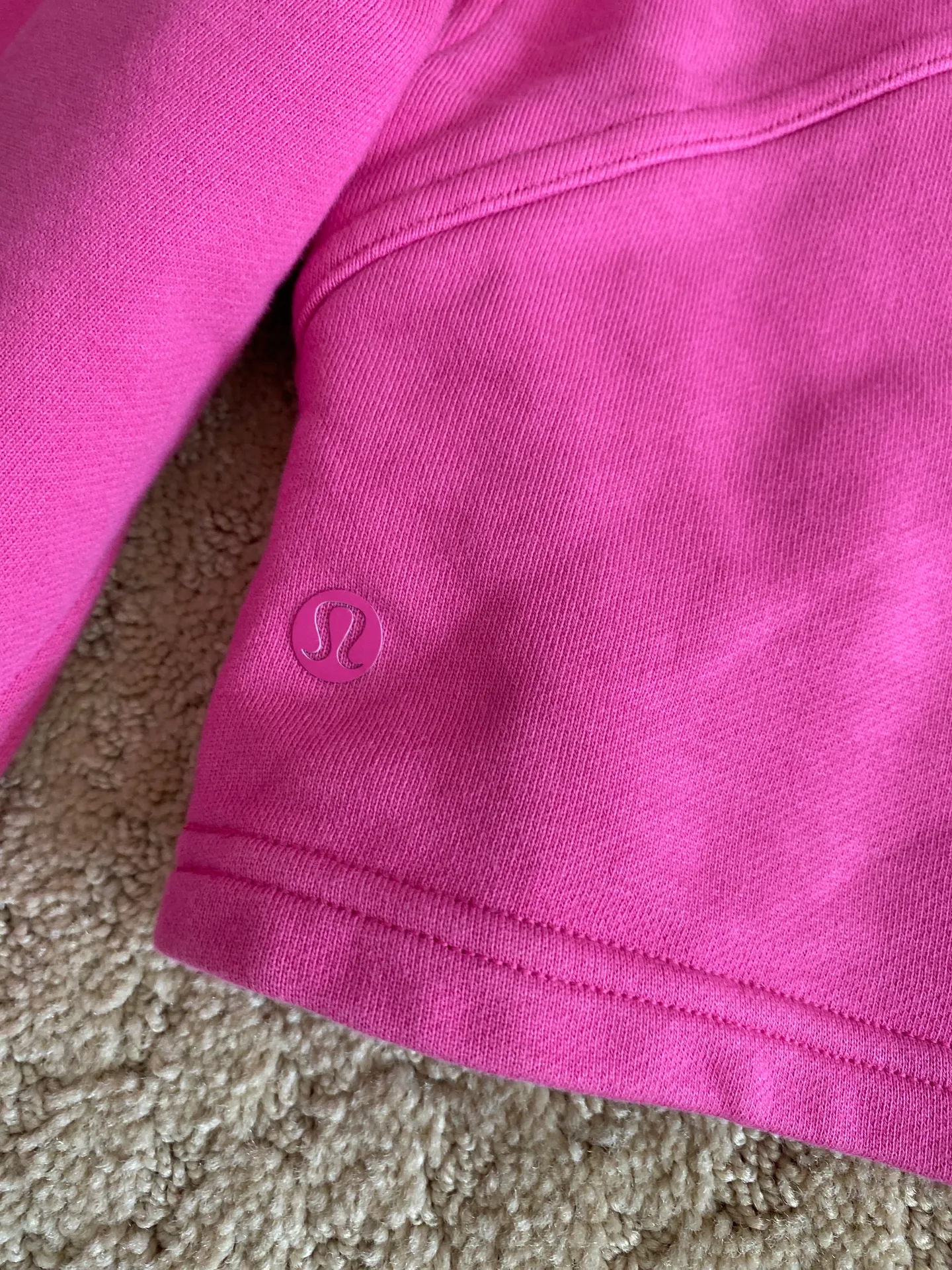 Lululemon Sonic Pink Cropped Hoodie - Image 4
