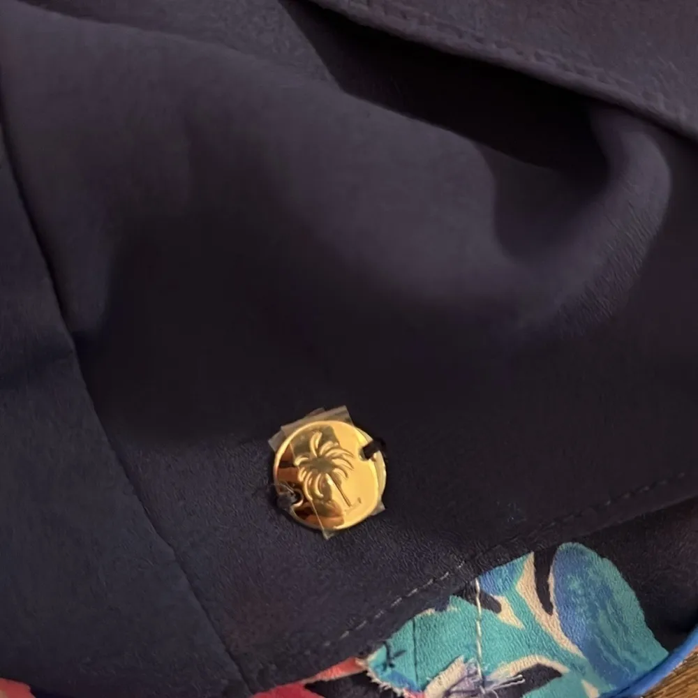 Lilly Pulitzer Florin Reversible Tank Top XS Tanzanian Moonlight Garden Print - Image 7