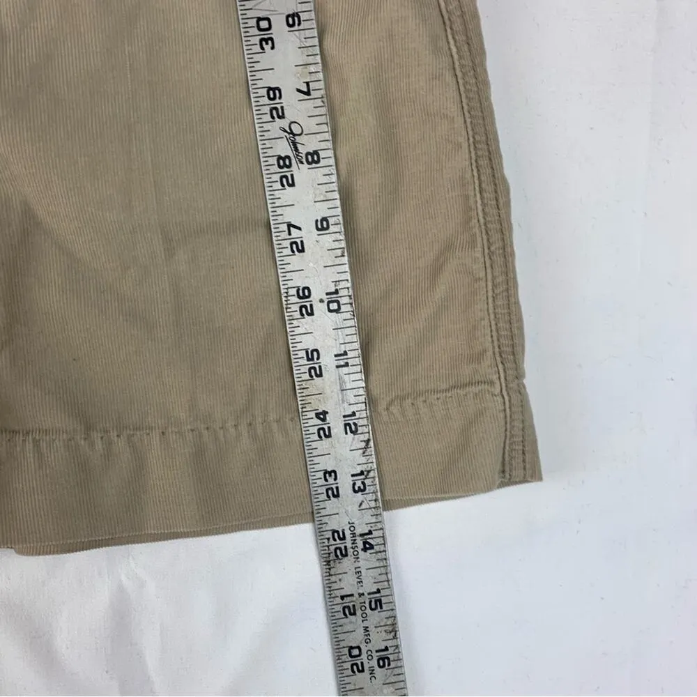 Abercrombie & Fitch y2k women's size 2 xs Tan Cargo Skirt mini Fit corduroy - Image 11
