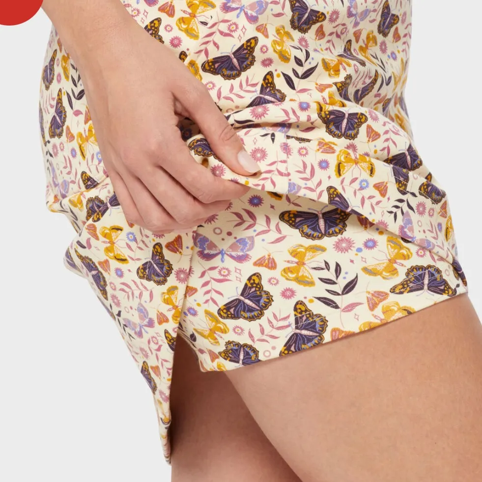 Duluth Trading Co Blue and White Gingham Women's NoGA Naturale Cotton Skort Size L - Image 12