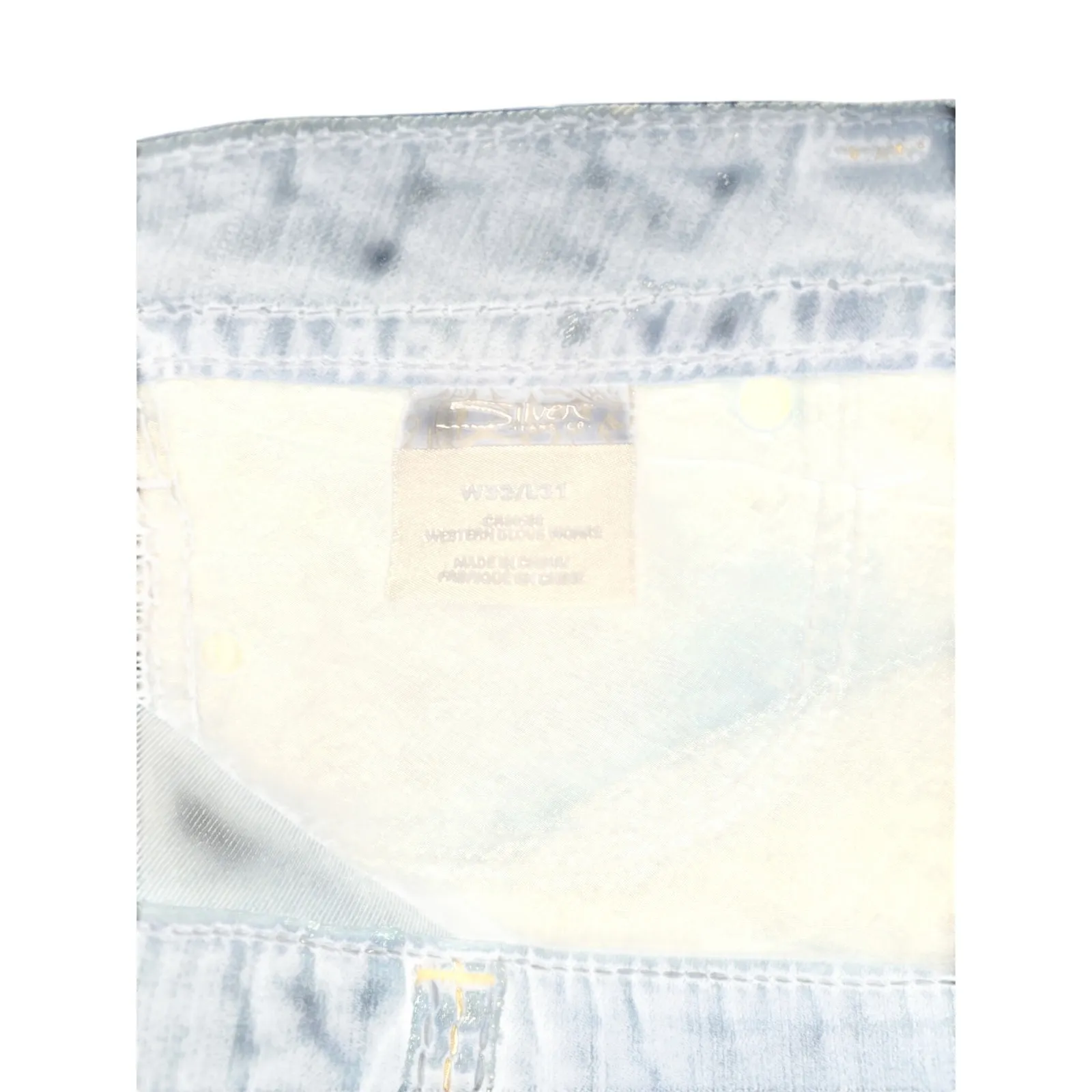 Silver Jeans Co Frances Bootcut Jeans Dark Wash Embellished Pockets Women's 18 - Image 5