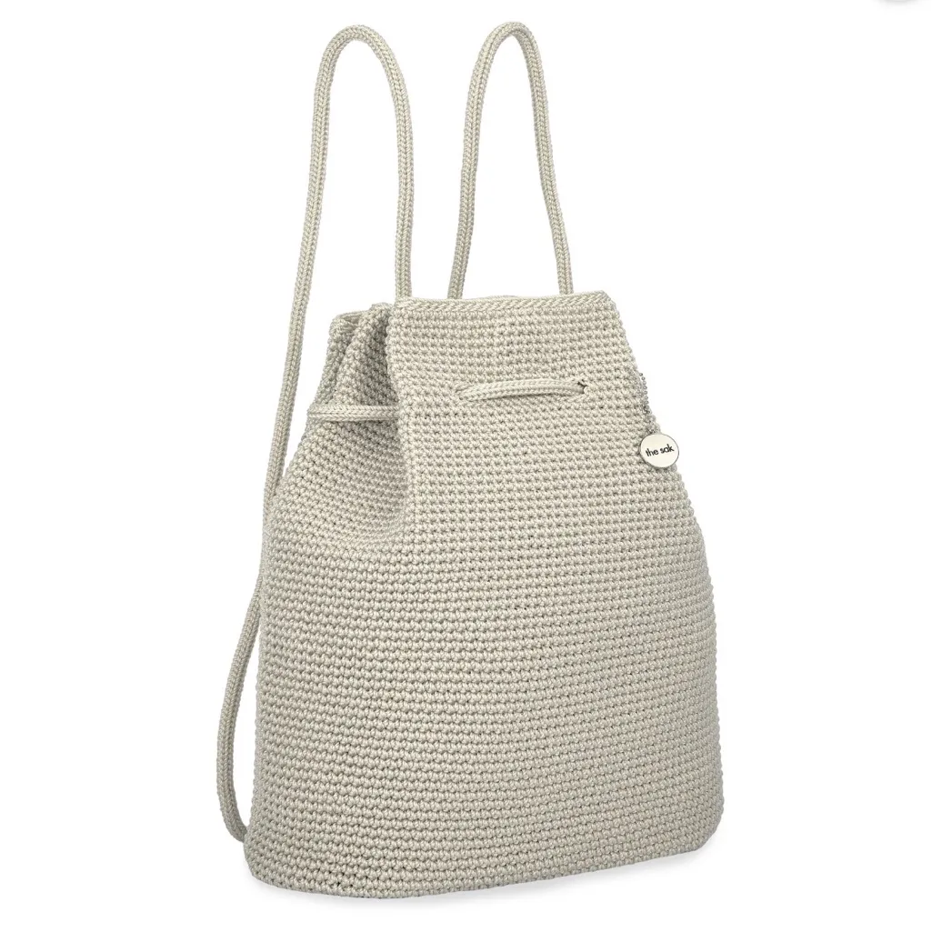 NWOT The Sak Large Dylan Backpack in Crochet w/ Adjustable Backstrap Cream Ivory - Image 2