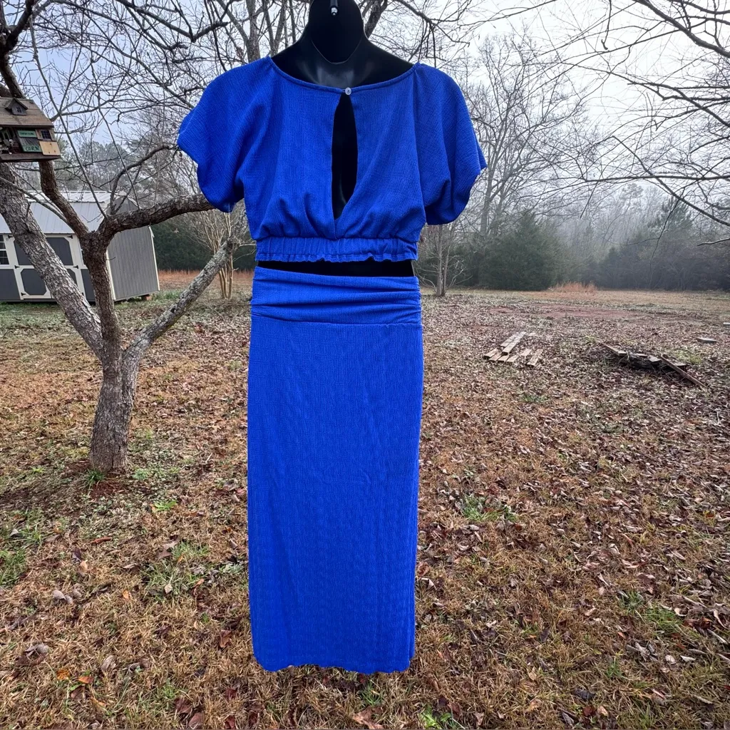 Free People Women's Tovah Cropped Top & Maxi Skirt Set size Small - Image 15