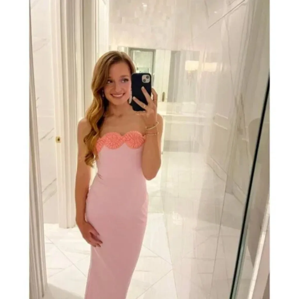 ELEXIAY Edo Maxi Dress in Pink Size X-Small - Image 11