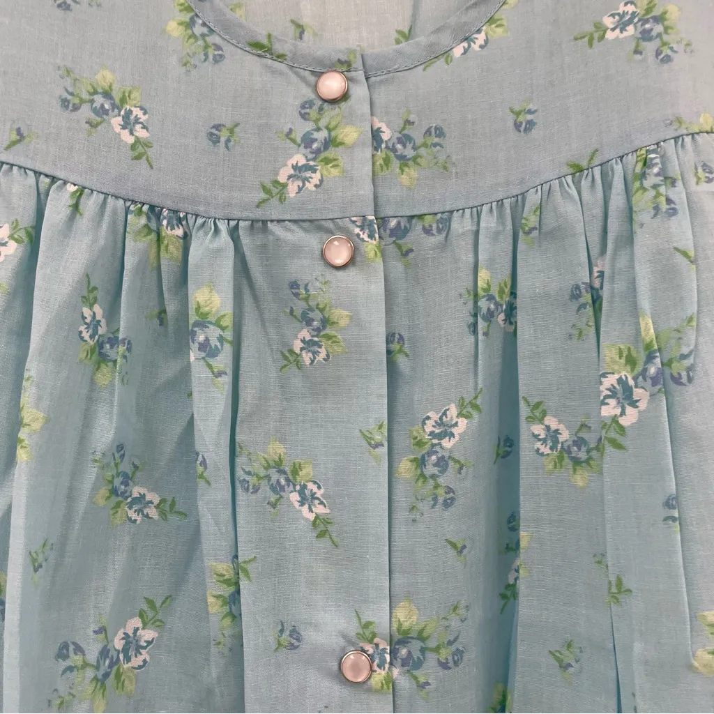 Anthony Richards Blue Floral Dress. House dress. Size M Size M - Image 3