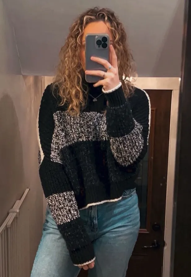 Sunbrite Mock Neck Crop Sweater - Image 6