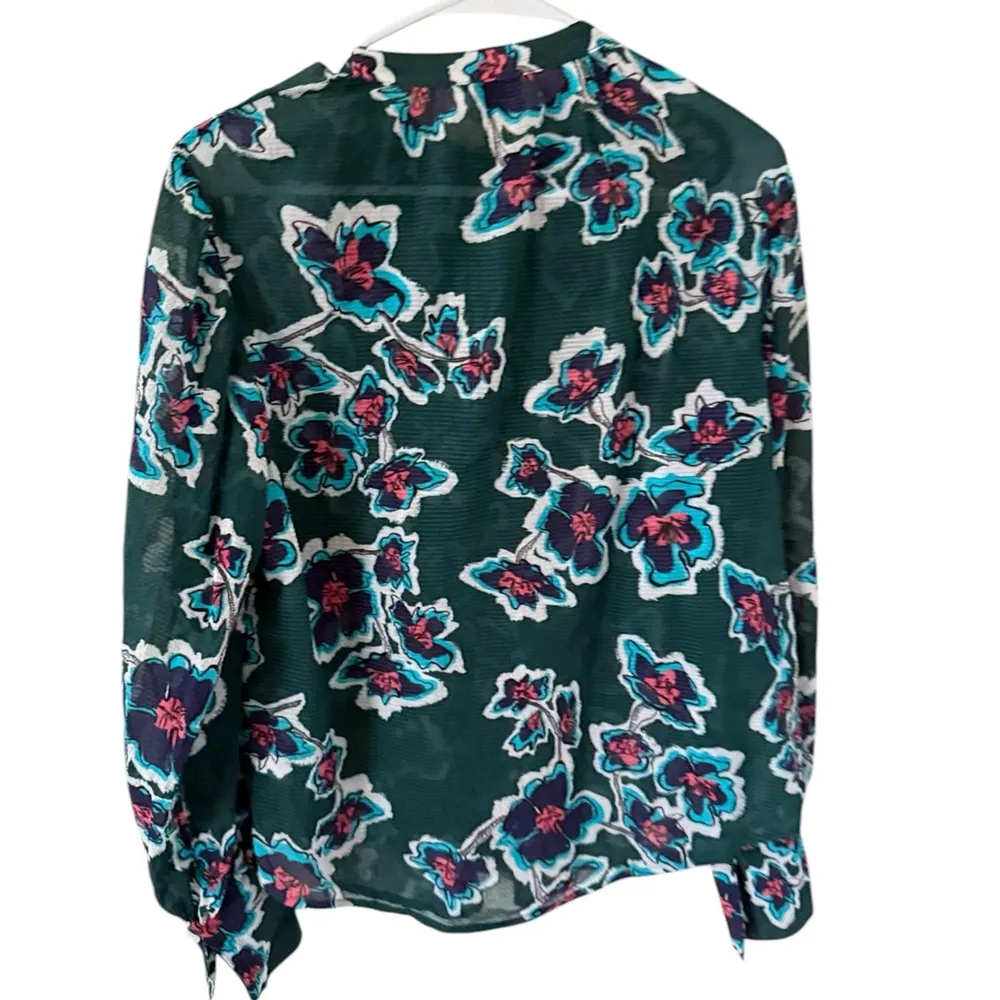 Tanya Taylor Briella Floral Silk Blouse - Image 5