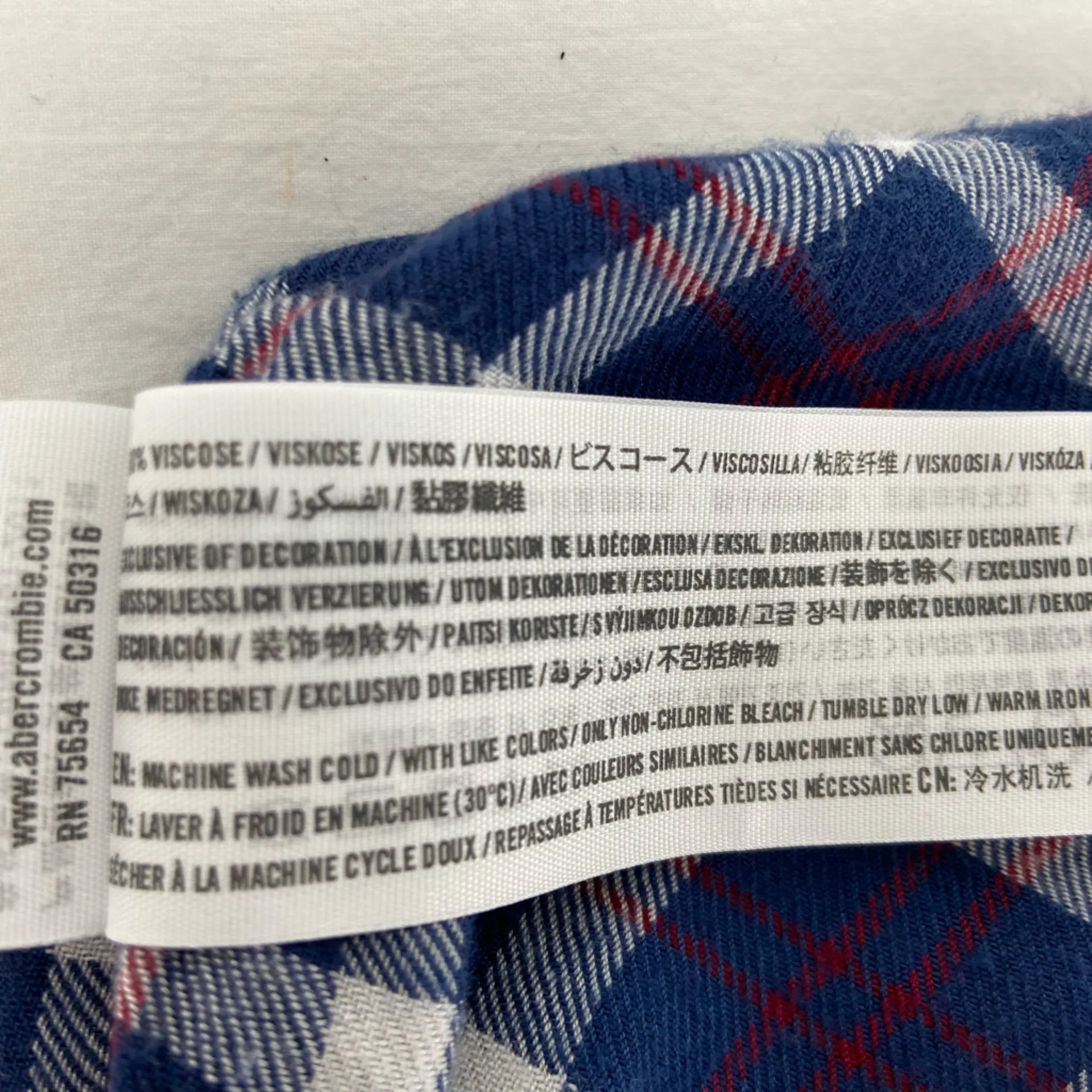 Abercrombie‎ & Fitch Plaid Mini Skirt Elastic Waist Size XS - Image 4