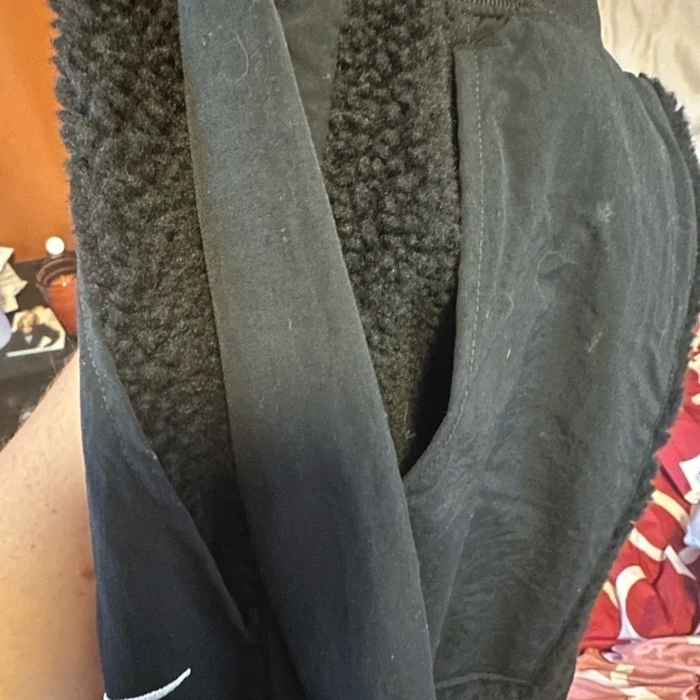 Nike Sportswear Essential Faux Fur Trim Woven High Rise Pants - Image 8