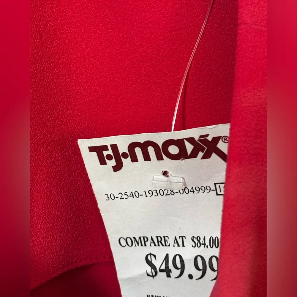 NWT Calvin Klein Pink Knee Length sheath dress layered sleeveless Business sz 10 - Image 6