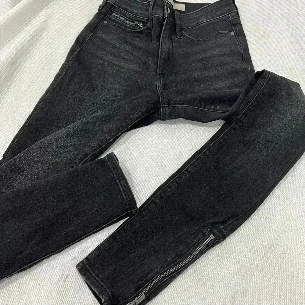 Athleta Carbon Wash Black Ultra Skinny Zip Ankle Sculptek Jeans Size 0 - Image 6