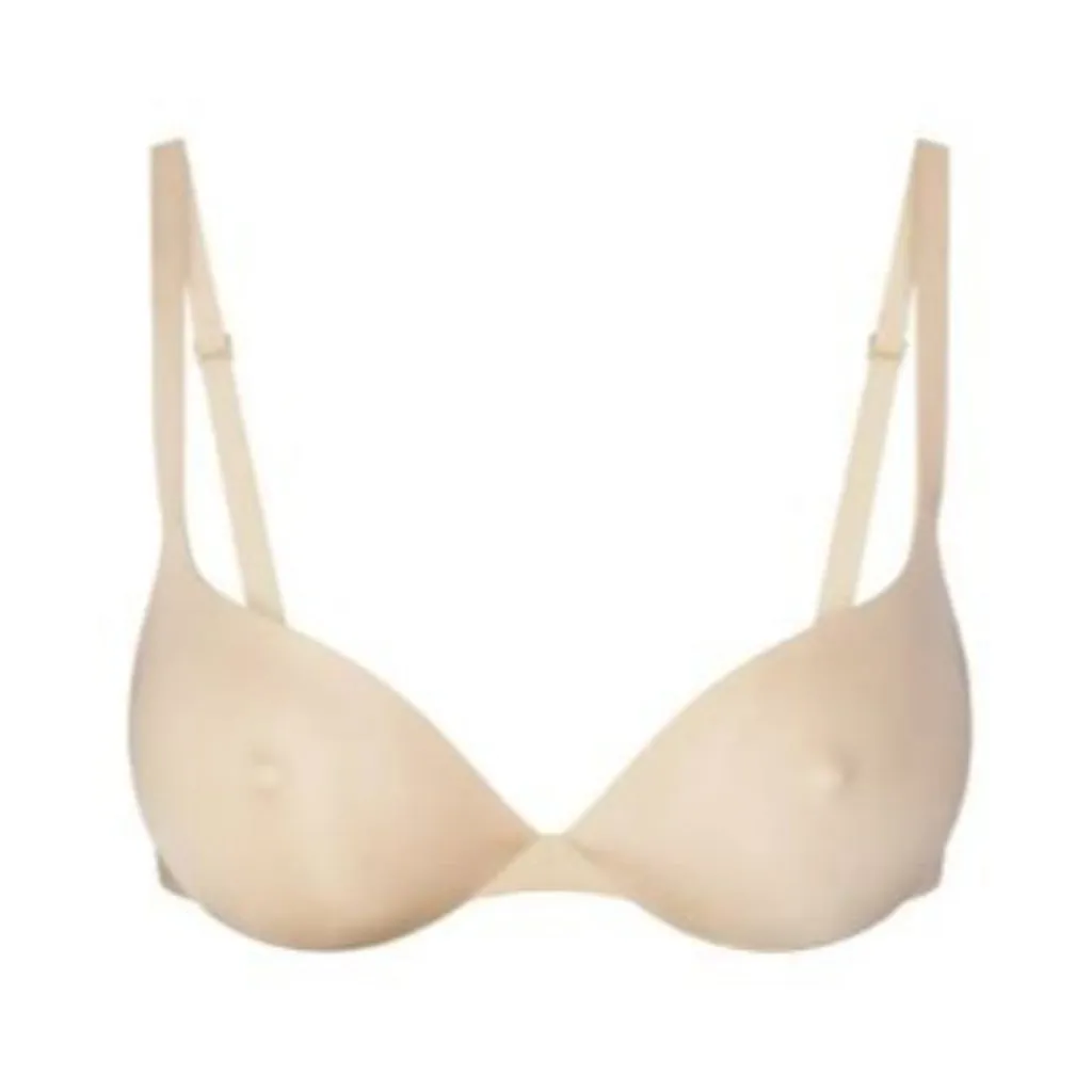 NWT SKIMS NIPPLE PUSH-UP BRA - SAND - 34C - Image 2