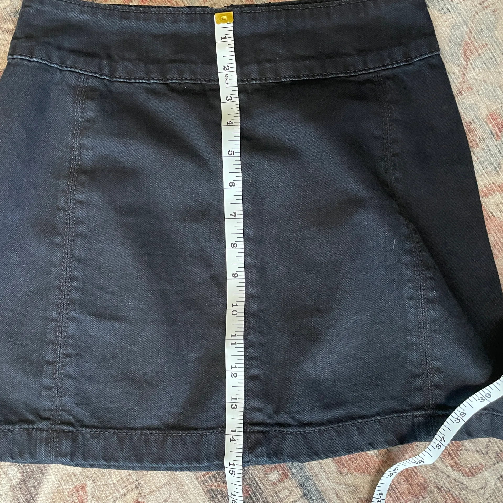 Modern Femme Denim Mini Skirt Black Size 0 - Image 4