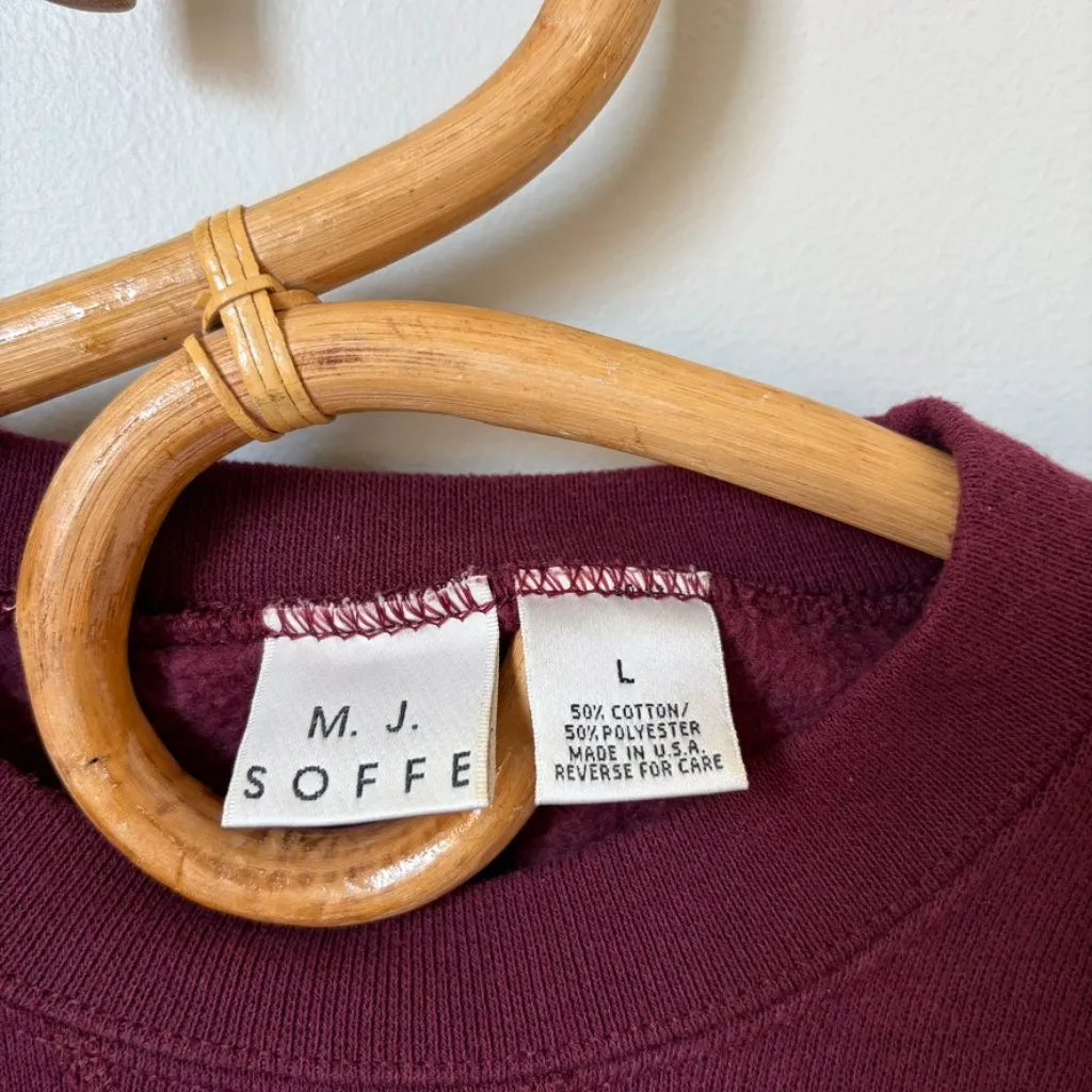 Vintage Virginia Tech Maroon Crewneck Women's Large - Image 4