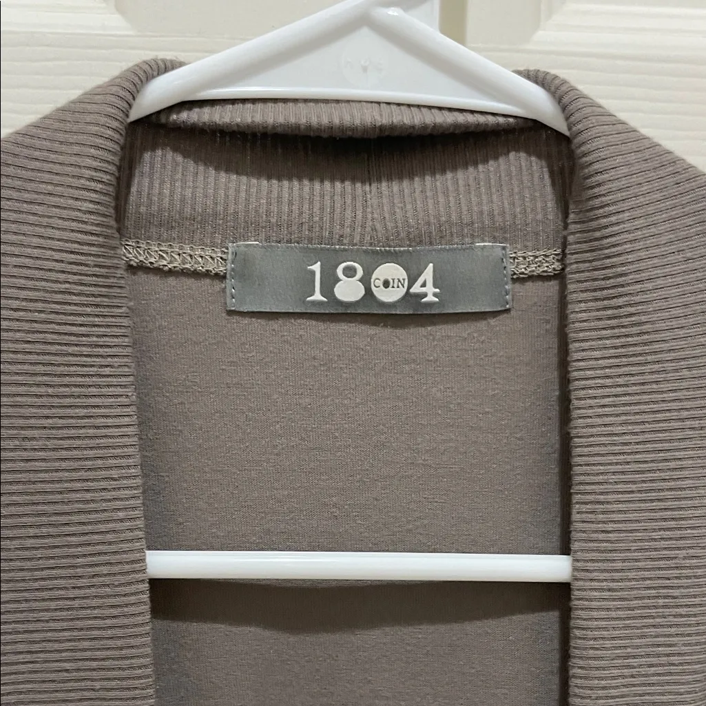 Coin 1804 Gray Open Front Dolman Sleeve Cardigan - Image 2