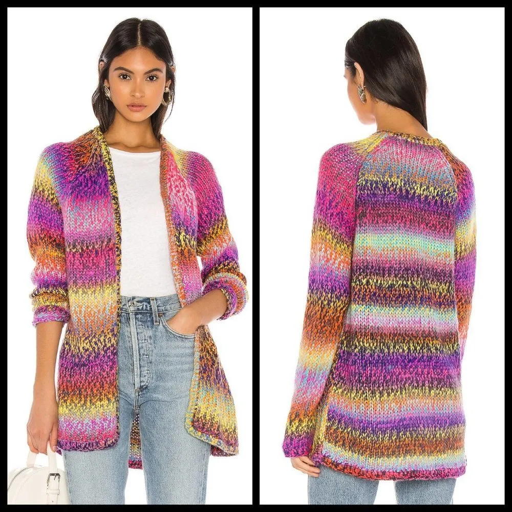 💕WILDFOX💕 Aspen Cardigan ~ Multi Colored Rainbow - Image 5