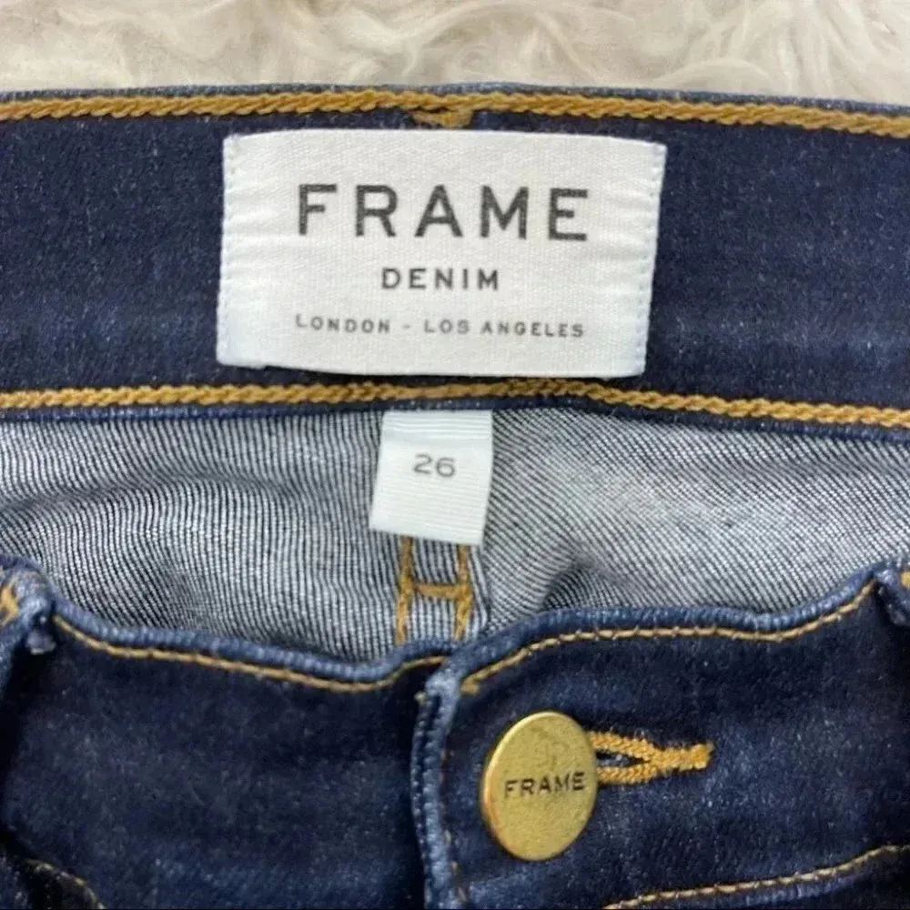 Frame Denim Le Skinny De Jeanne Mid Rise Dark Wash Size 26 Jeans Tuckernuck - Image 6