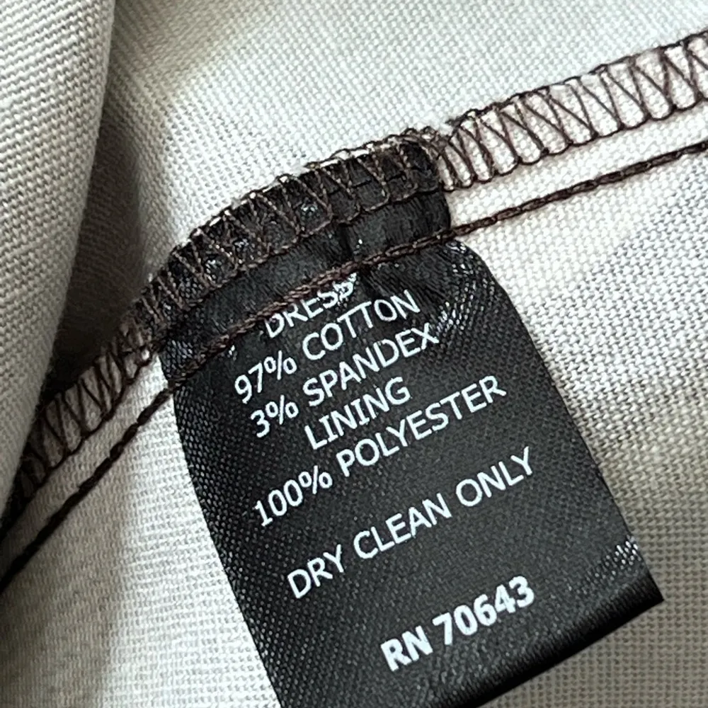 JESSICA HOWARD Brown Polka Dot Print Cotton Sleeveless Sheath Dress Size 12 - Image 10