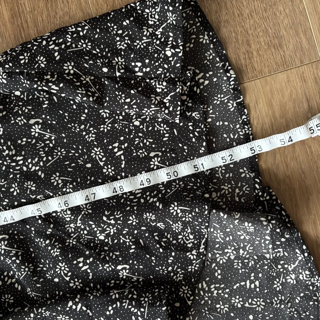 BTFBM Floral Long Sleeve Gray Dress - Image 7