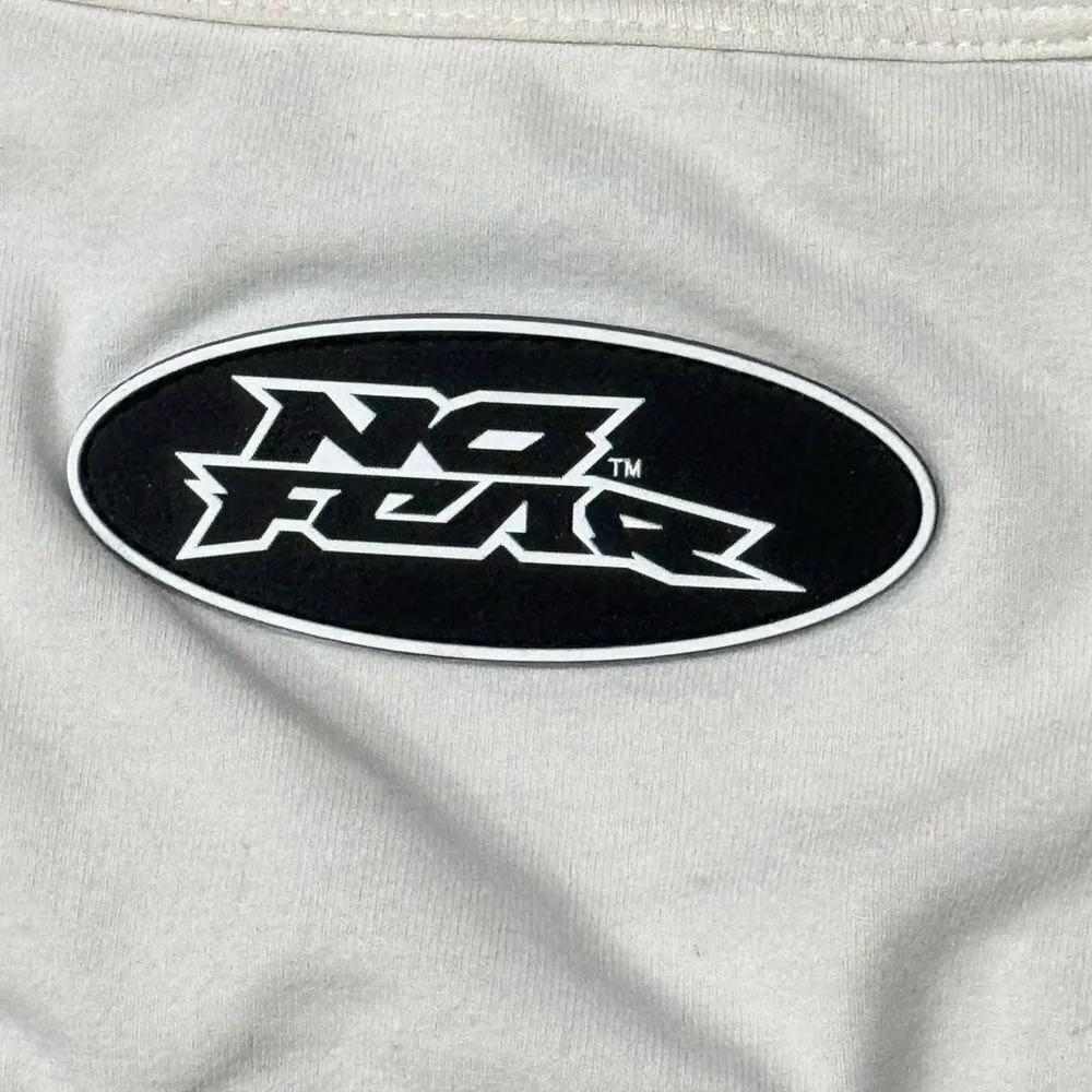 No Fear White Y2K Cropped Tank Top Women's XS - Image 6