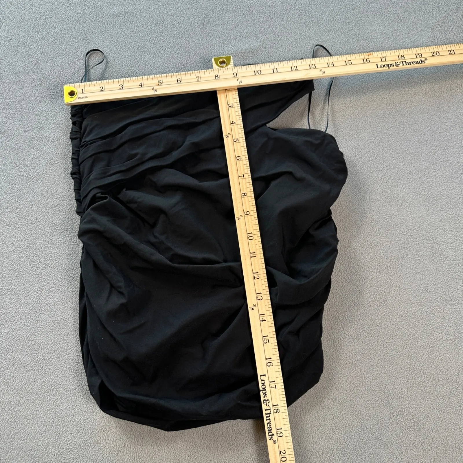 ZARA Womens Off The Shoulder Ruffled Top Blouse S Black Side Zipper Sleeveless - Image 3