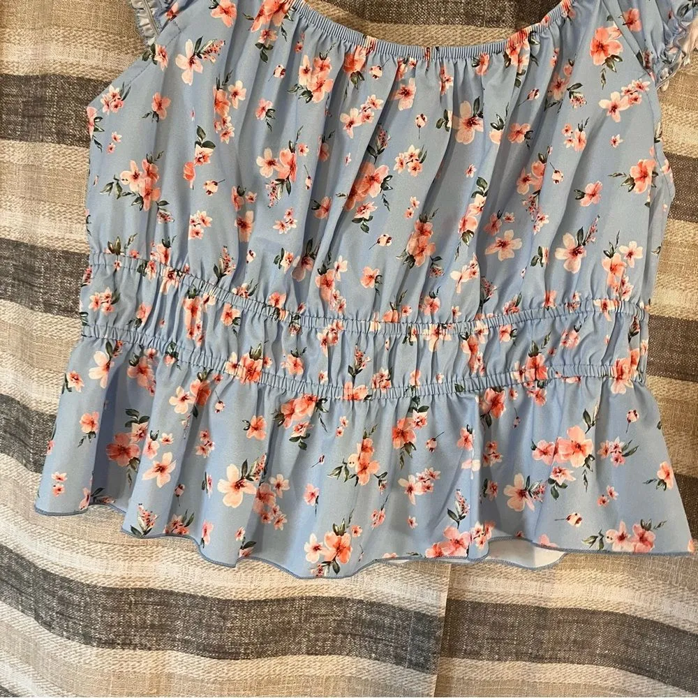 Arula Blue And Pink Top‎ Size X (XL) - Image 5