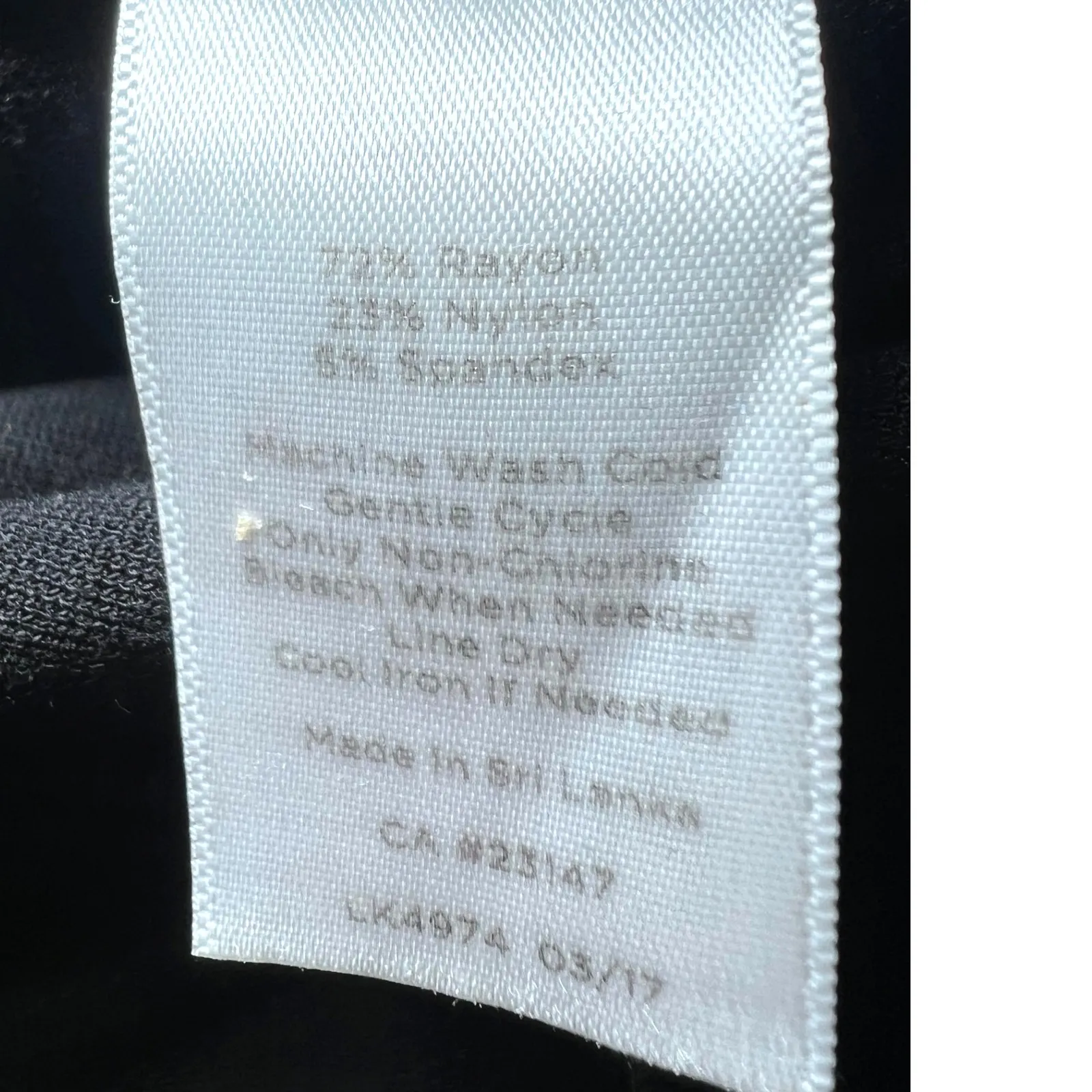 Talbots Elastic Waist Dress Pants Womens Medium Black Elastic Waist Dressy - Image 5