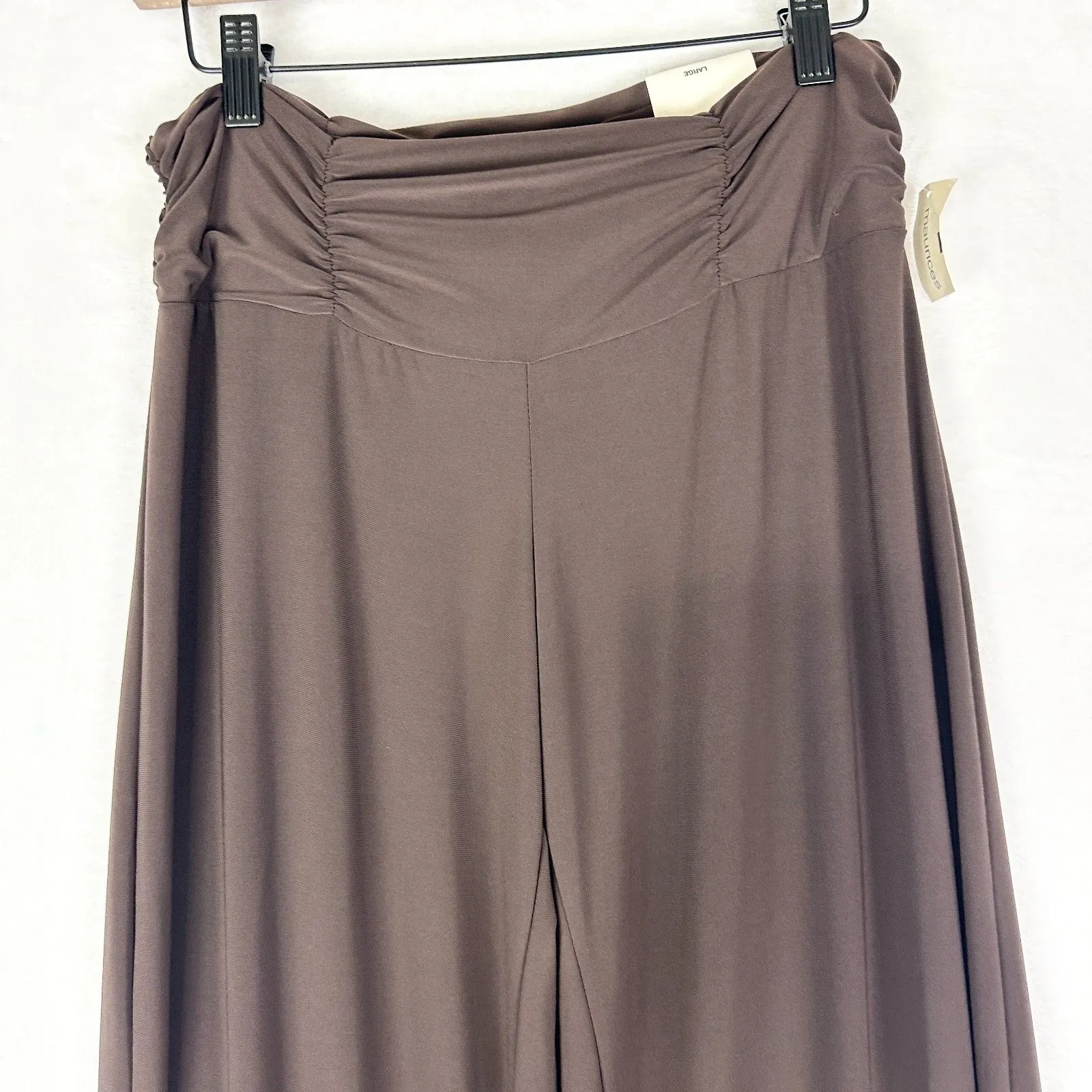 Vintage Maurices Studio Y Y2K Palazzo Wide Leg Pants Size Large NEW NOS Rave - Image 3