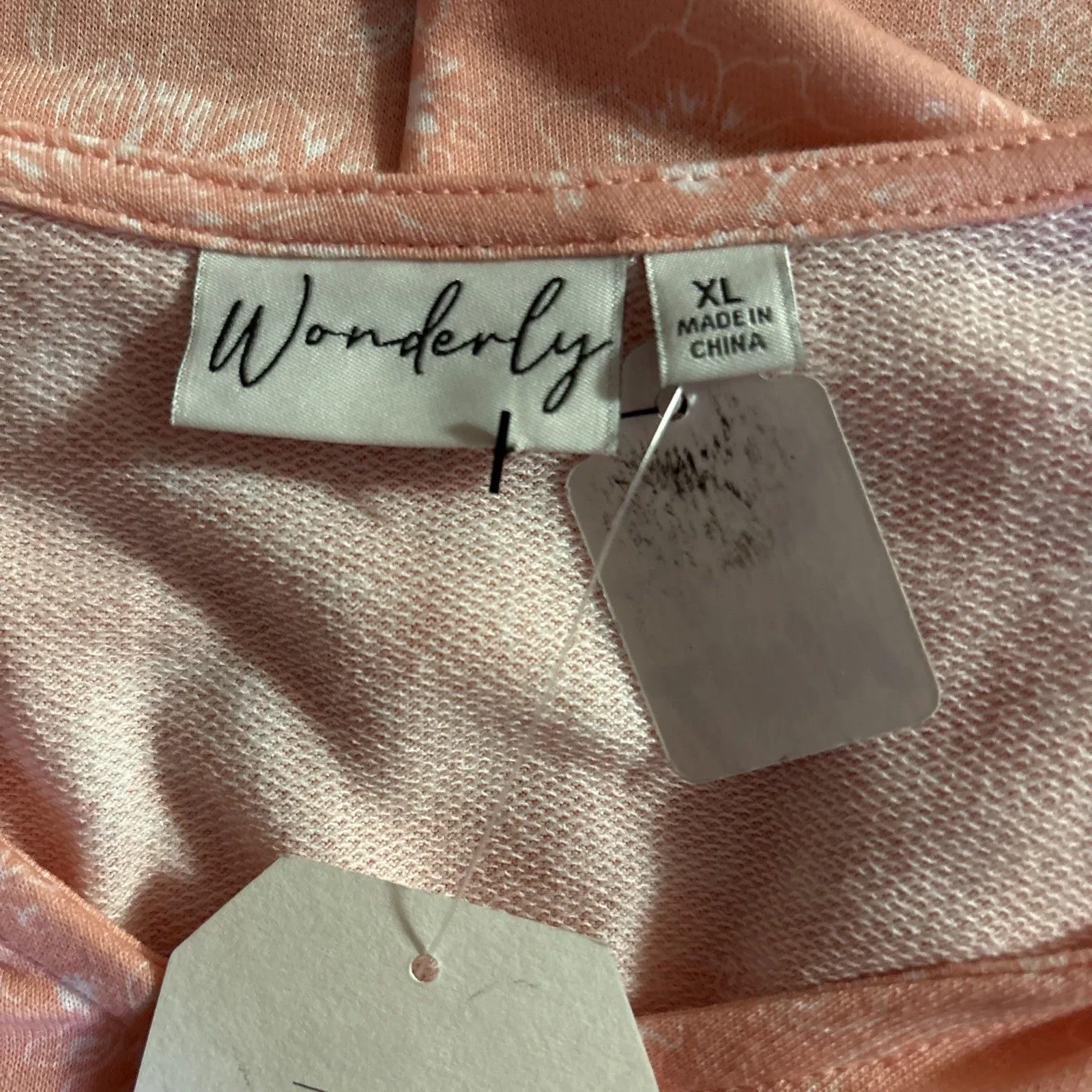 Wonderly Women's XL Pale Peack Babydoll Blouse NWT - Image 12