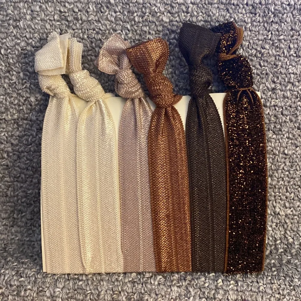 Hair Tie Set #104 Brown - Image 2