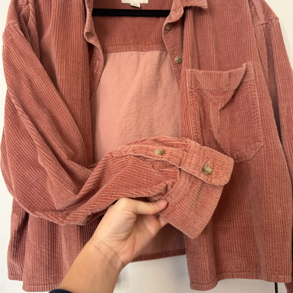 American Eagle Outfitters Pink Corduroy Jacket - Image 7