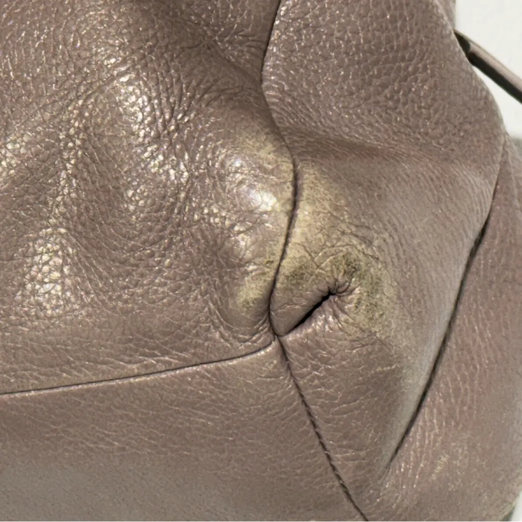 Authentic COACH F1376-26224 Pebbled Leather Hobo Shoulder Bag Dusty Lilac Taupe - Image 6