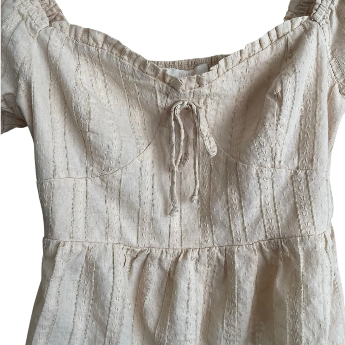 Urban Romantics Women Cropped Top M Peach Smock Babydoll Coquette Retro‎ Y2K - Image 10