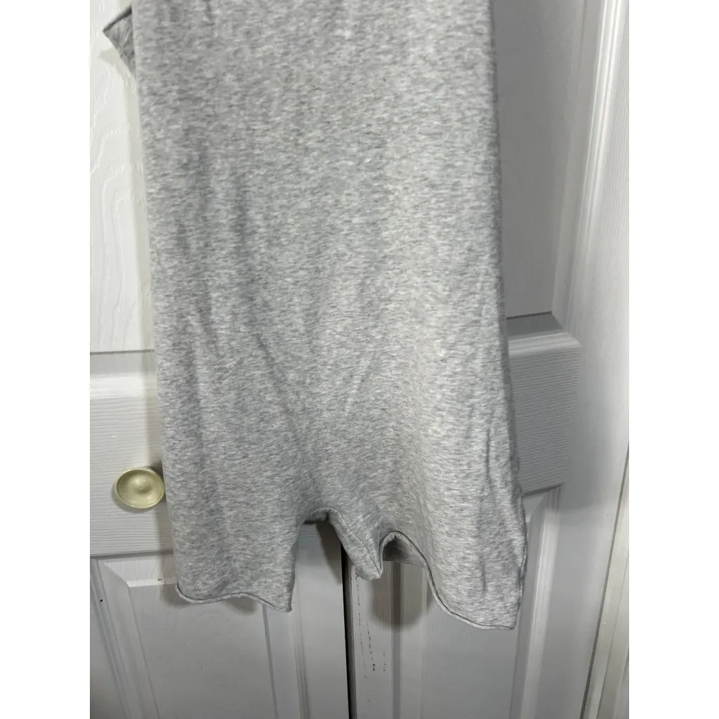 Skims Gray Sleeveless Womens Romper With Back Zipper Closure  L  90% Cotton 10% - Image 2