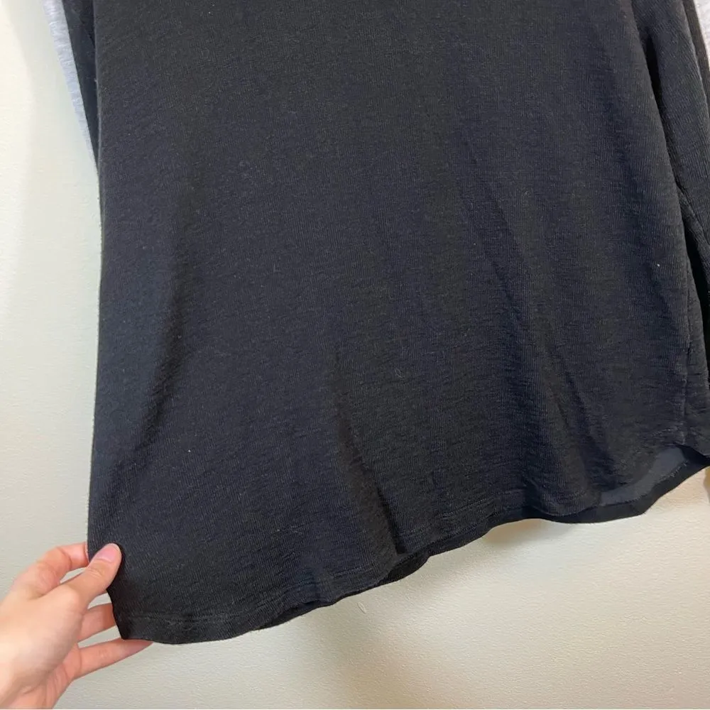 ✨ Monrow Women’s Black Gray Mock Neck Sweater Medium - Image 6