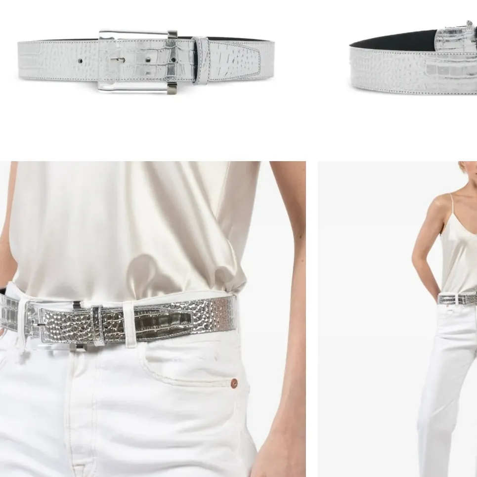 Brandon Maxwell Silver Crocodile - Image 5