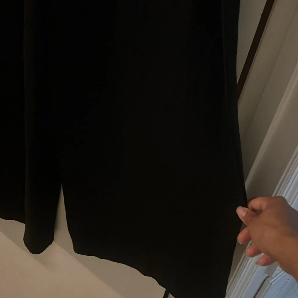 Wide Leg Pants Overall Jumpers with Pockets Black Size M - Image 11