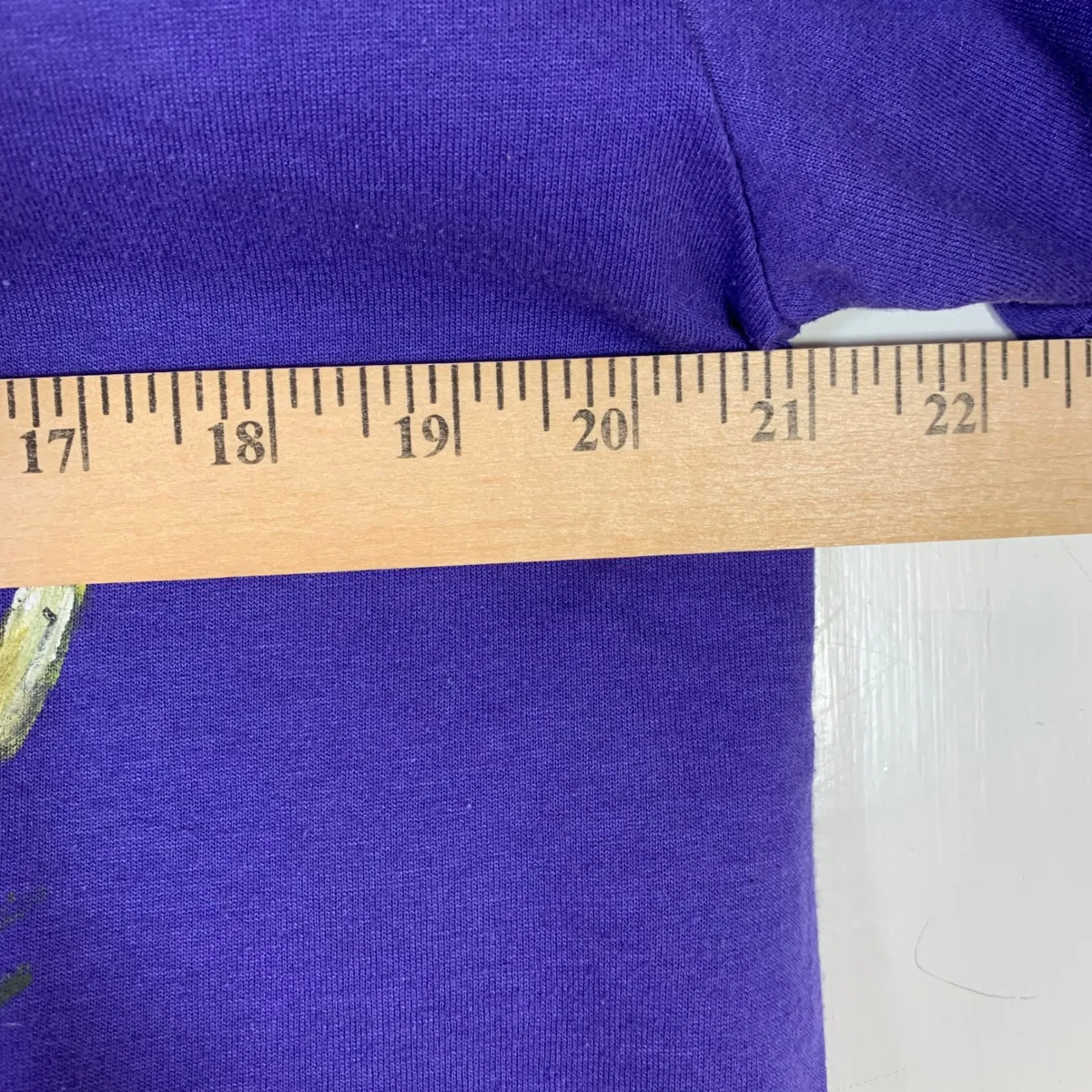 Vintage Sunbelt USA Tee Pelican Marsh Scene Rhinestone Art Purple Large Florida - Image 5